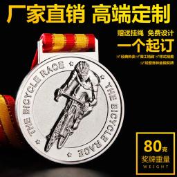 Medalhas personalizadas gratuitamente para ciclismo, medalhas de metal em bronze e ouro - Image 3