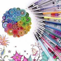 Umitive conjunto de canetas de gel com glitter, 100 cores, tinta fina, multicolor para livros de colorir para adultos, artesanato diy, desenho de arte de álbum - Image 4