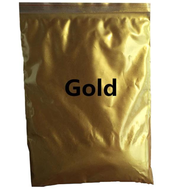Pigmento de Mica em Pó Ouro Perolado 50g para Arte, Artesanato, Cosméticos e Revestimentos Cerâmicos