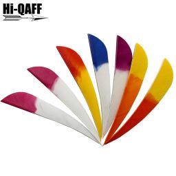 50 Pcs Hi-Q 4 Polegada Tiro com Arco Pena Água Gota Seta Natural Turquia Plume Gradiente Cor Caça Tiro Acessórios - Image 2