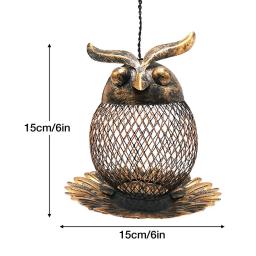 Ferro forjado coruja beija-flor alimentador de pássaro ao ar livre jardim decoração suprimentos para animais de estimação aves acessórios pássaro bebedores alimentos - Image 6