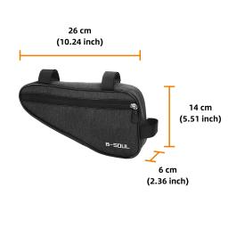 Bolsa para bicicletas com triângulo à prova d'água Bolsa com estrutura de tubo frontal Bolsa para mountain bike com estrutura para selins Acessórios para mountain bike - Image 6