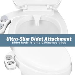 SAMODRA-Acessório Bidé Ultra-Fino Assento Sanitário, Bidé Pulverizador, 3 Funções, Chuveiro Ass, Lavagem Higiênica para Banheiro, Novo - Image 5