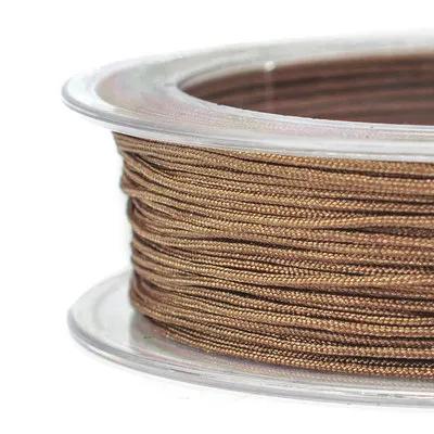 Corda de Macramé de Nylon Colorida para Jóias, 0.8mm, 20 Metros - Ideal para DIY e Nós Chineses