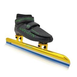 Bruce super luz pista curta patins de gelo preto branco lâmina gelo em linha sapatos de patinação neve campo 380 410 430 inverno lago sneaker - Image 3