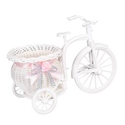 Haodeba-Handmade Vaso De Flores Para Bicicletas, Cesta De Bicicleta, Decoração De Casa, Flower Pot Gift, 26*16*12cm - Image 2