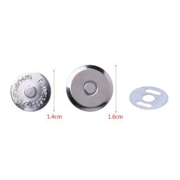 10 conjuntos de metal magnético fecho de pressão 14mm 16mm para costura bolsa bolsa saco ofício t8we - Image 4