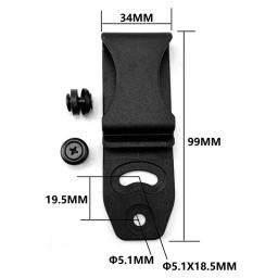 1 peça KYDEX Coldre Clipes KYDEX Bainha Clipe de Cintura K Bainha Fazendo Acessórios Clipe Carry K Bainha Ferramenta com 2 parafusos - Image 2