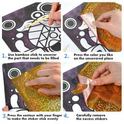 Diy transferência mágica pintura artesanato crianças artes e ofícios brinquedos educativos para crianças dos desenhos animados aprendizagem criativa desenho brinquedos - Image 5