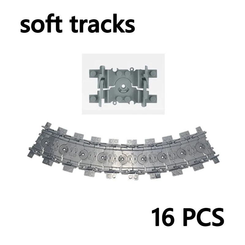 Modelo de trilho de trem da cidade em linha reta curvado macio flexível interruptor uphill faixas montadas blocos de construção diy brinquedo de construção - Image 1
