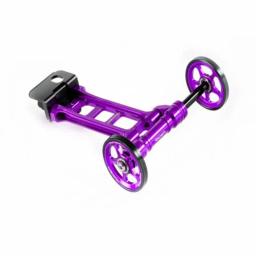 Roda de empurrar de bicicleta + suporte para disco de bicicleta dobrável e freio curto de v, fácil, compatível com 18/20 polegadas - Image 4