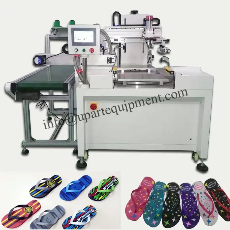 Máquina de impressão automática Pneumatic Shoes Palmilha, mesa giratória, tela plana rotativa, impressoras para venda - Image 1