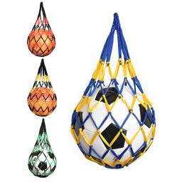 Basquete Carry Bag, Juventude Futebol Auto Trainer, Kick Net Bolso, Desporto ao ar livre, Nylon Mesh, Armazenamento Reticule, Voleibol - Image 6