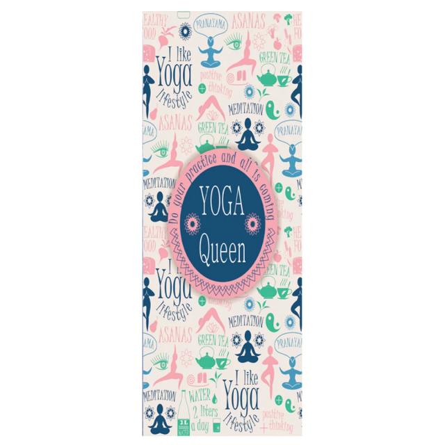 Tapete de Yoga TPE Antiderrapante com Linhas de Posição para Iniciantes - Eco-Friendly e Ideal para Ginástica 1830x610mm