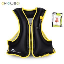 Adulto inflável nadar colete salva-vidas jaqueta snorkeling flutuante dispositivo de natação à deriva surf sobrevivência esportes aquáticos poupança de vida - Image 1
