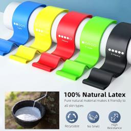 Faixas de resistência de látex conjunto de fitness faixas de borracha treinamento de força expansor equipamentos de ginástica faixas elásticas - Image 2