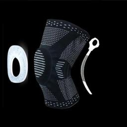 Joelheiras esportivas ortopédicas, suporte de joelheiras para basquete, vôlei e outros esportes, equipamento tático para machucados, 2021 - Image 3