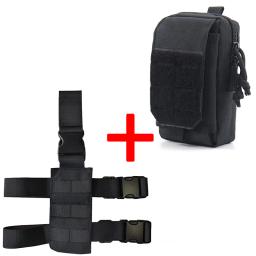 Plataforma de perna tática, Coxa MOLLE Rig, Cinto ajustável, Correias de coxa, Módulo Molle com Molle Phone, EDC Bag Organizer - Image 1