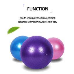 Bolas de Fitness PVC à Prova de Explosão, Bola de Yoga Espessada, Exercício, Home Gym, Equipamento Pilates, Bola de Equilíbrio, 45cm, 55cm, 65cm, 75cm, 85cm - Image 2