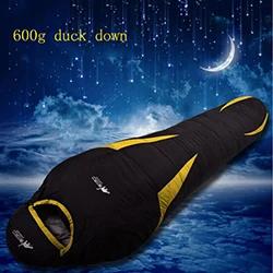 Sacos de Dormir para Caminhada Esportes Baixos Ultra Leves Sacos de Dormir Impermeáveis Mummy Adultos Baixos Pato de Acampamento para Inverno Uso Externo 3 Cores - Image 1
