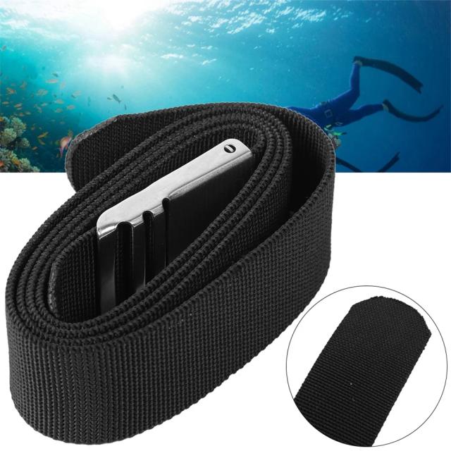 Cinto de Mergulho Ajustável com Fivela de Liberação Rápida e Cinto de Peso em Webbing com Fivela de Aço Inoxidável 304