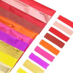 Folha holográfica de estampagem a quente, transferência de calor, folha de alumínio do laminador, DIY Art Craft, papel de embrulho do presente do Natal, 8x15cm, 10pcs - Image 2