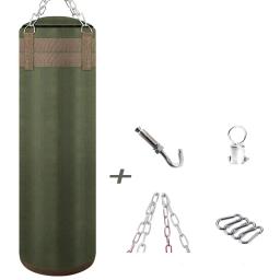 Canvas Kick Boxing Saco de Perfuração, Bolsa de Areia para Adultos, MMA Muay Thai Taekwondo, Esporte Fitness Training, Equipamento para exercícios, Verde, 120cm - Image 2
