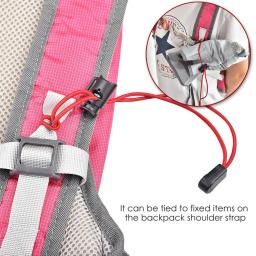 Mochila com corda elástica forte, 2 peças, durável, suporte de bastão de caminhada, fivela de fixação de corda elástica para esportes ao ar livre - Image 5