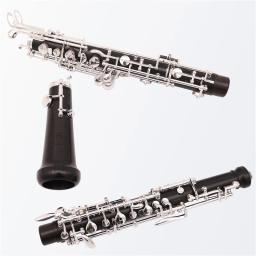 Grenadilla Ebony madeira oboé com caso, C Key, banhado a prata, profissional - Image 2