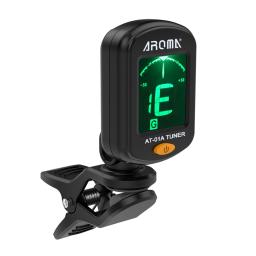 Aroma AT-01A/101 afinador de guitarra dobrável rotativo clip-on sintonizador alta sensibilidade para baixo ukulele acessórios de guitarra cromática - Image 2