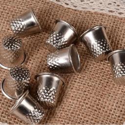 Dedal Metal Dedais De Costura, Mão-trabalho, Tailor Pin Almofada, Finger Protector Tool, Needle Craft, Acessórios de Costura Doméstica, 3Pcs - Image 6