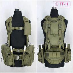 Molle módulo tático assalto colete peito rig arnês equipamento de treinamento saco bolsa conjunto caça paintball liberação rápida ao ar livre - Image 1