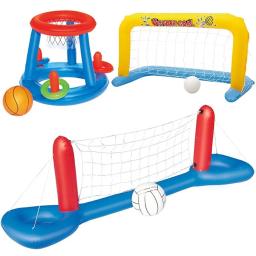 Aros infláveis flutuantes para crianças, brinquedos para piscina, jogos de bola de praia, voleibol, basquete, esportes aquáticos, brincadeiras infantis - Image 1