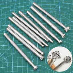 Leather Stamp Printing Tool Kit, Alloy Punch Set, Carving Saddle Making Tools para artesanato em couro, DIY Artwork, 20pcs - Image 3