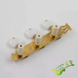 1 conjunto de cabeças douradas para ajuste de cordas de guitarra clássica, afinadores de cabeças de máquina, peças de chaves - Image 5