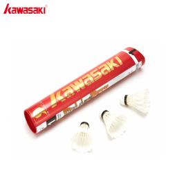 Kawasaki Torneio Peteca, Pena do Ganso Branco, Bola de Badminton Profissional, Durável, Velocidade 76, 77, 12, 24, 48Pcs - Image 4