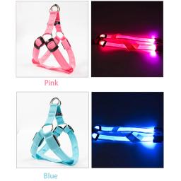 Nylon LED Arnês de Segurança para Animais de Estimação, Acessórios para Cães, Luz Piscando, Arnês, Corda Trela, Cinto, Colarinho, Pet Supplies - Image 5