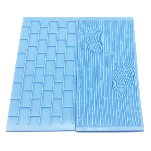 Forma de pedra de casca de árvore 2 tamanhos, ferramenta de confeitaria em relevo para decoração de bolo fondant, faça você mesmo, moldes para bolo - Image 1