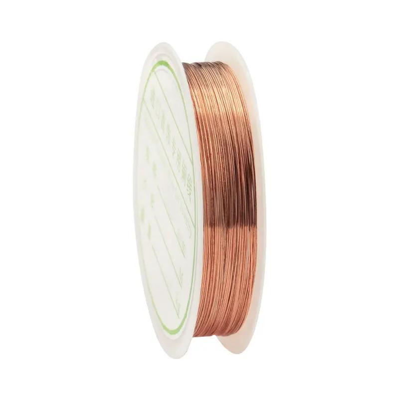 0.2-1mm fio de cobre fio de metal fio de jóias diy ouro/prata/rosa ouro artesanato fio para fazer jóias pérolas grânulo brinco ofício - Image 1