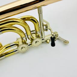 Bb/ F Double Color Trombone com estojo, pistão duplo, fósforo, material bronze, instrumento musical profissional, logotipo personalizado - Image 4
