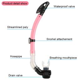 Snorkel de mergulho com secagem completa, tubo de respiração para mergulho subaquático - Image 3