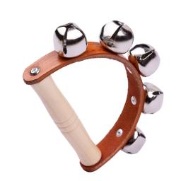 Handbell sinos de mão com 7 pçs jingle sinos madeira lidar com instrumento musical brinquedo para música classe instrumentos de percussão brinquedos - Image 6