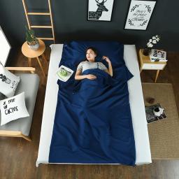 210cm acampamento ao ar livre saco de dormir forro leve macio saco de dormir viagem do hotel folha saco para acampamento mochila viajar - Image 5