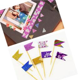 Glitter Washi Tape Papelaria, Fitas Adesivas Decorativas, Fita Adesiva DIY Cor, Scrapbooking, Material Escolar, 10Pcs - Image 3