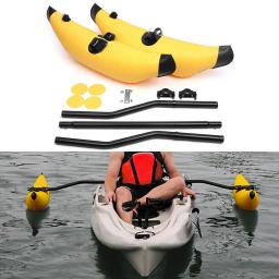 Caiaque pvc inflável outrigger flutuador com braços de ajudante haste caiaque barco de pesca em pé sistema estabilizador kit - Image 6