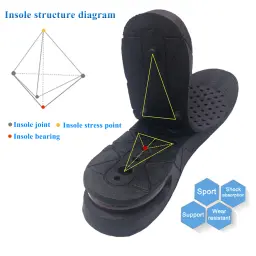 Palmilha Invisível para Aumentar Altura para Sapatos, Levante o Sapato Ajustável, Inserção do Salto, Altura Mais Alta, 3 cm, 5 cm, 7 cm, 9cm - Image 3