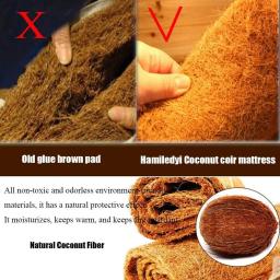 Tapete para répteis, esteira de tartaruga de coir, fibra de coco natural para terrário de animais de estimação, suprimentos para répteis, lagarto, cobra, melancia, tartaruga - Image 4