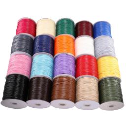 Linha de couro Cordão Encerado para Fazer Jóias, 22 Cores, Fio de Algodão, Strap String, Colar Corda, Pulseira DIY Suprimentos, 10m Lot - Image 1