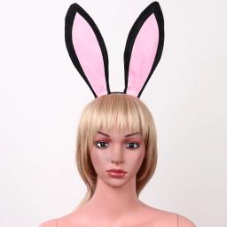 Conjunto de acessórios coelho colar de orelha de coelho laço punhos cauda luvas longas para o dia das bruxas natal cosplay festa traje adereços - Image 5
