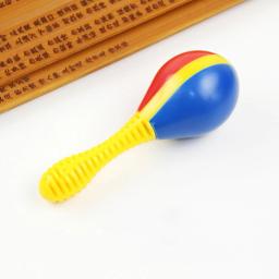 Maracas plásticas coloridas para crianças, instrumento musical, chocalho, brinquedos da criança, presente do bebê, festa, 2pcs - Image 3